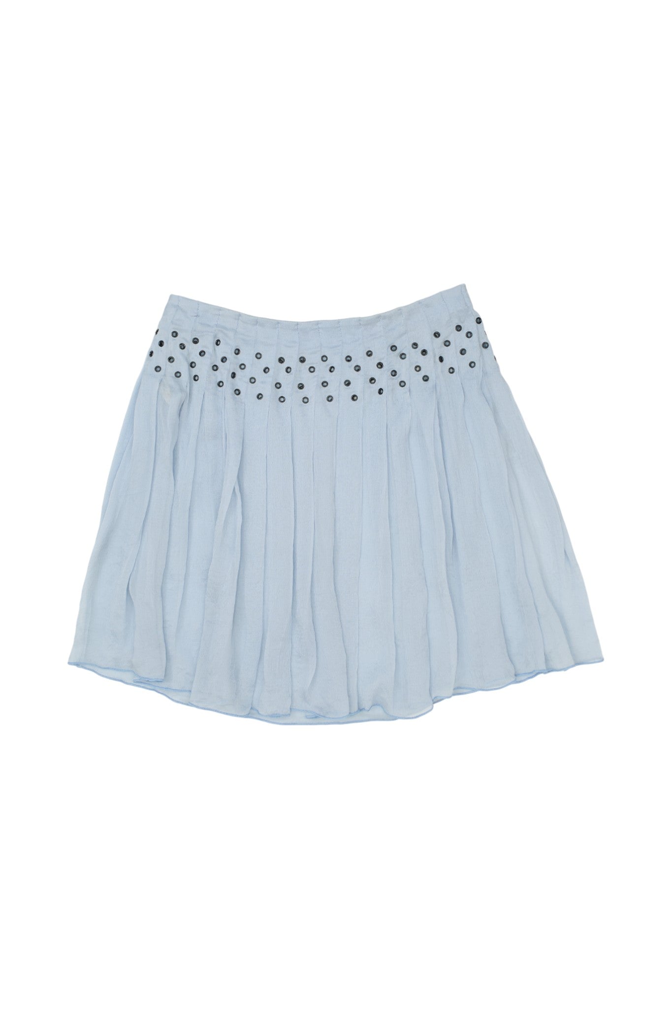 Double Riglet S/S 2000 Blue Double Layer Ringlet Eyelet Skirt – Laan Amsterdam